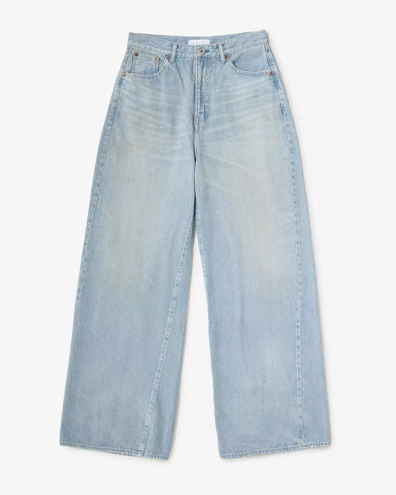 MEN | ReDESIGN Skew Wide Jeans 12oz Light Indigo,LIGHT INDIGO, large image number 5