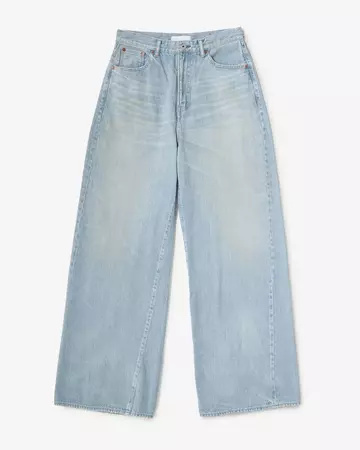 MEN | ReDESIGN Skew Wide Jeans 12oz Light Indigo,LIGHT INDIGO, large image number 5