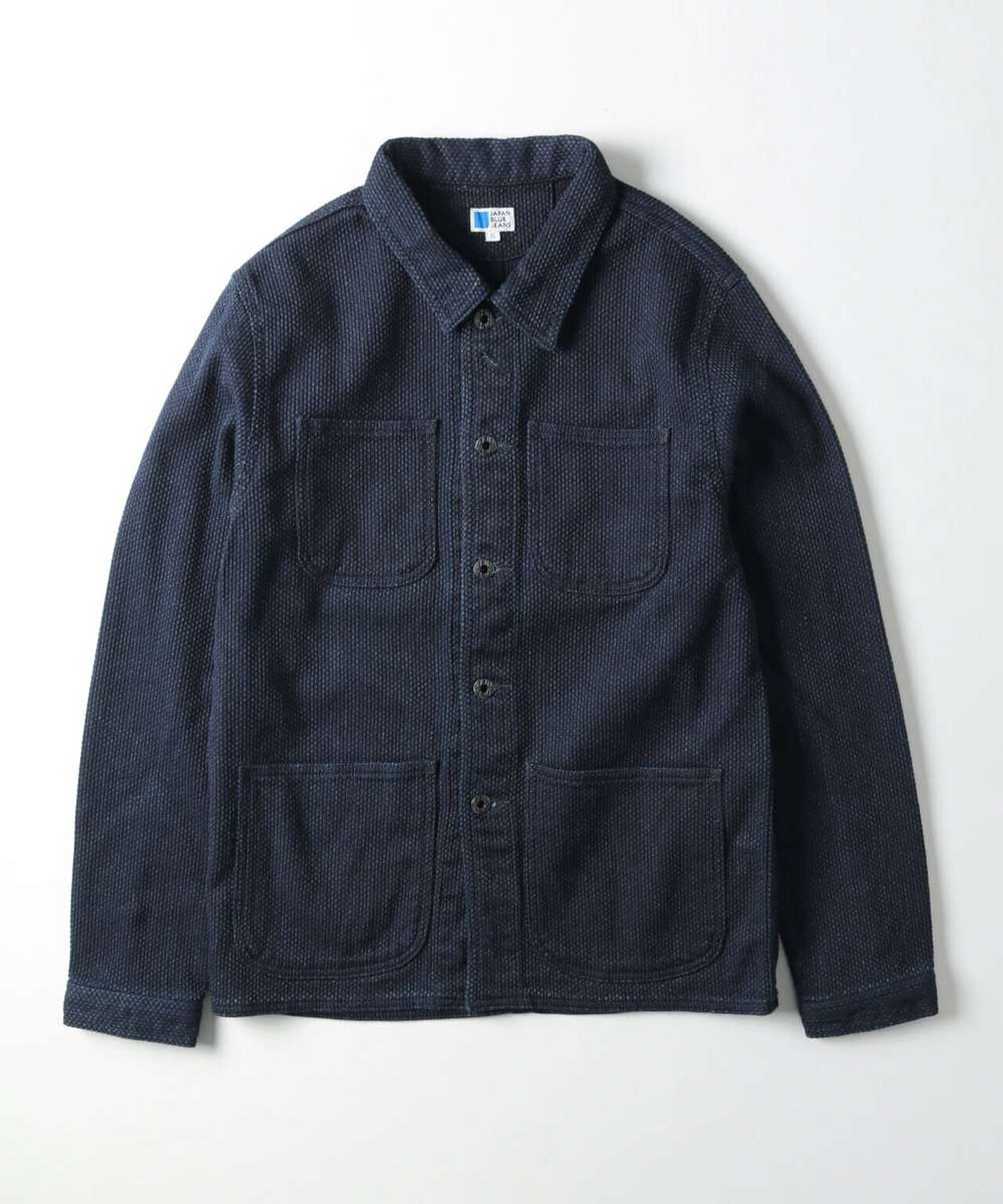 Sashiko Coverall Jacket,INDIGO, large image number 4