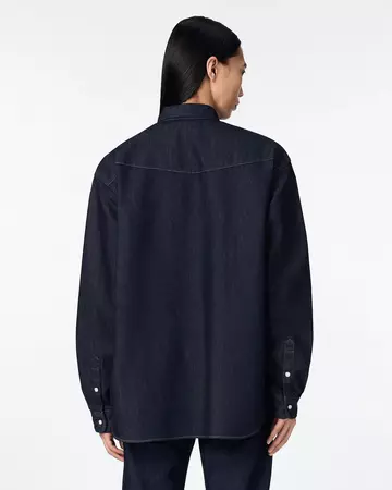 MEN | Light Relax Fit L/S Western Shirt 9oz,INDIGO, large image number 2