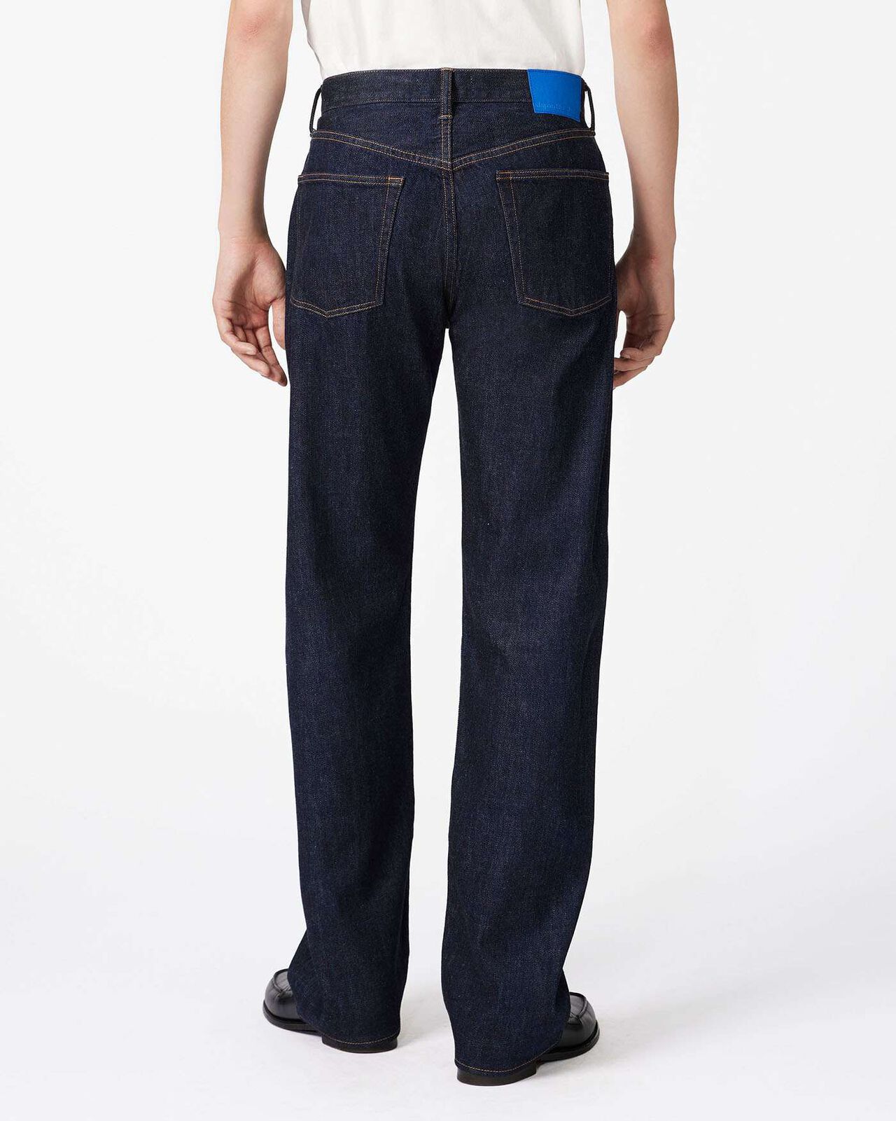 Selvedge Wide Jeans 12oz,INDIGO, large image number 2