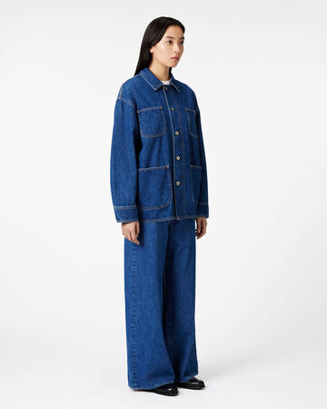Selvedge Coveralls 12oz Medium Indigo,MEDIUM INDIGO, small image number 3