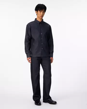 MEN | Light Denim Regular Shirt 7oz Rigid,RIGID, large image number 4