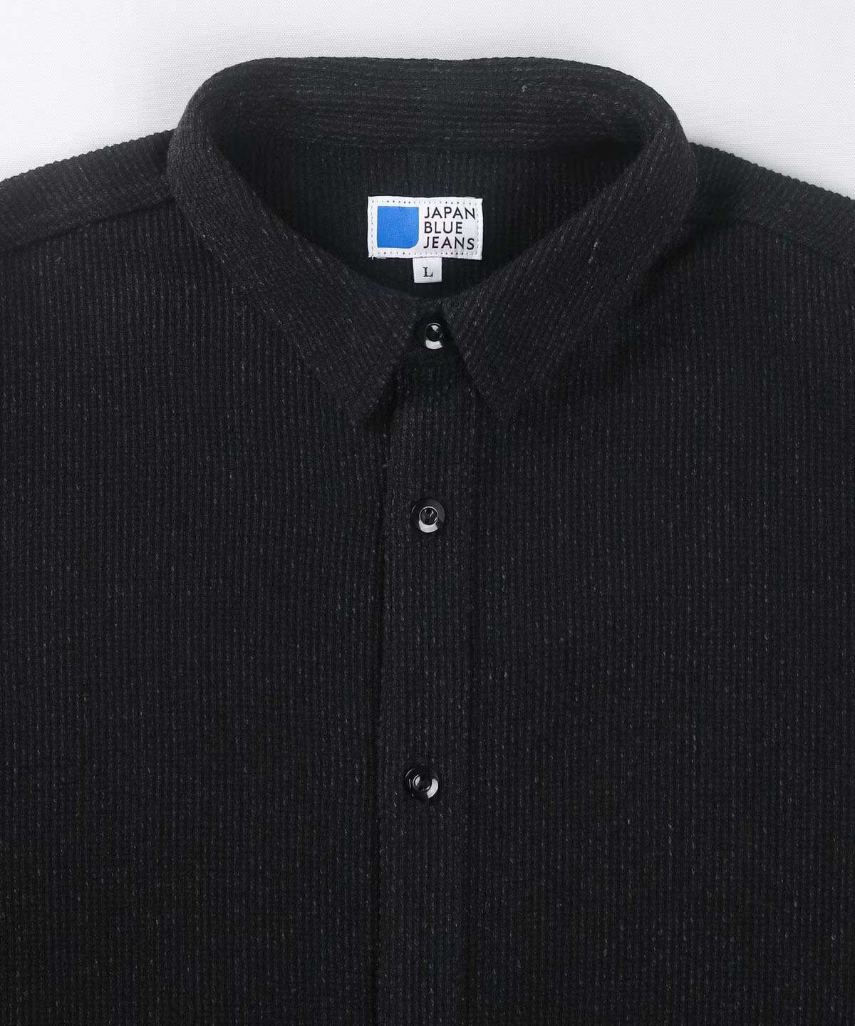 Sashiko Black Big Shirt Jacket