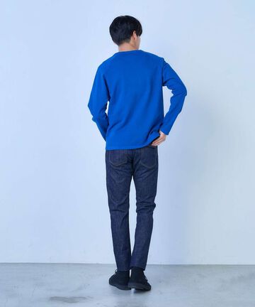 J204 12.5oz Africa Cotton Tapered Selvedge Jeans,INDIGO, large image number 9