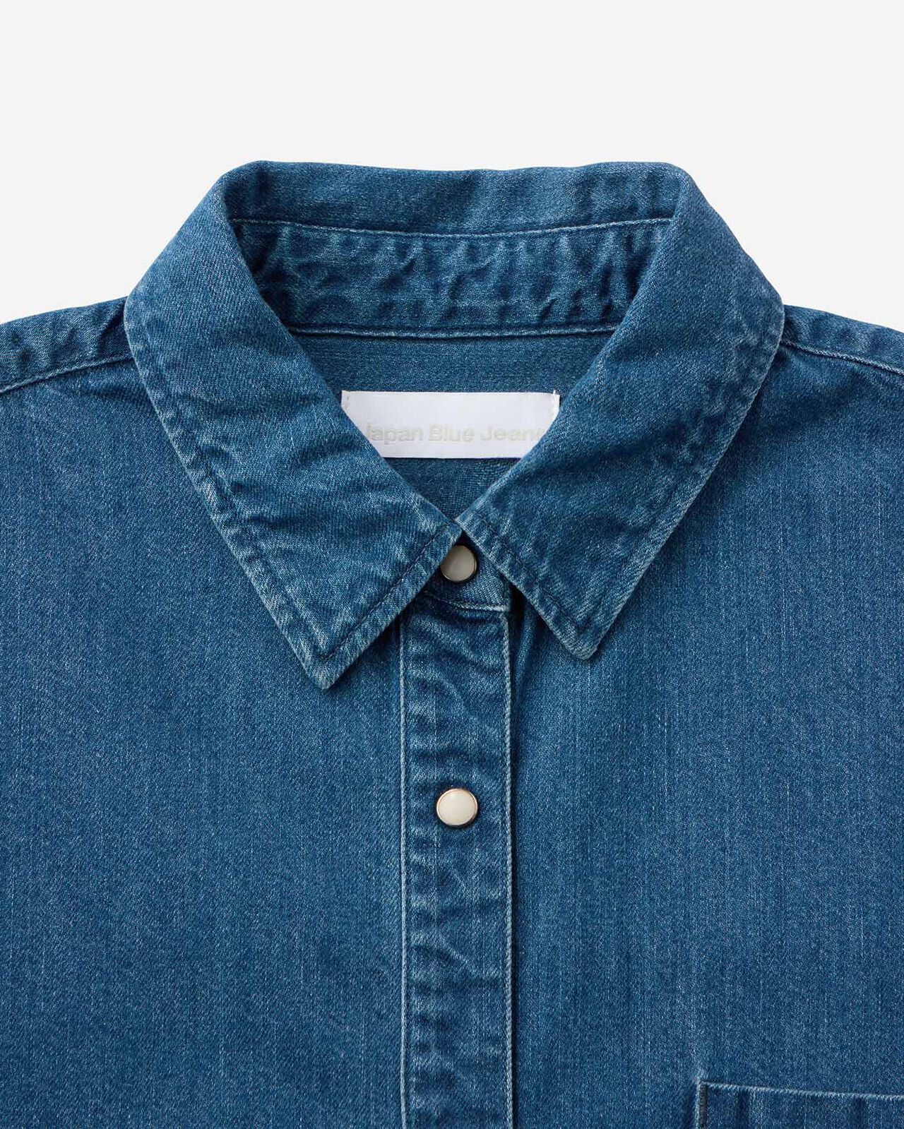 Light Denim Shirt 7oz,MEDIUM INDIGO, large image number 6