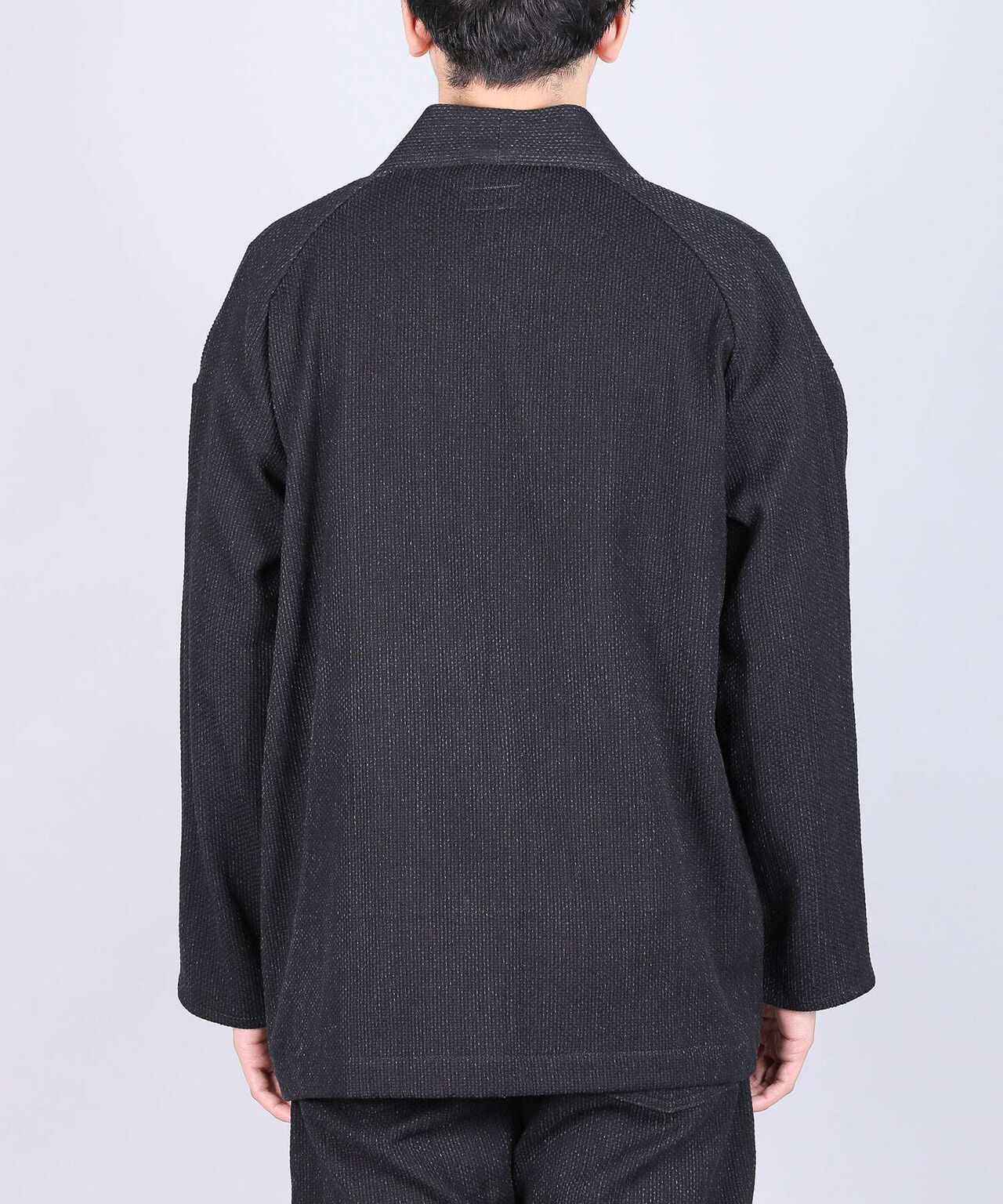 Sashiko Black Haori - 11oz Black Sashiko-BLK-FREE,BLACK, large image number 1