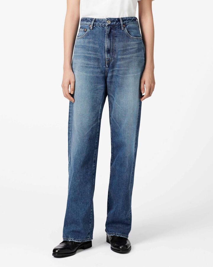 Light Straight Jeans 9oz Dark Indigo,, medium