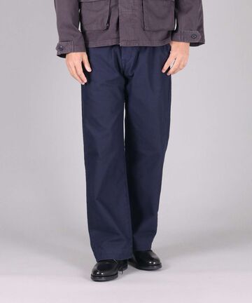 Sulphur Dyed Back Satin Wide Trousers,OLIVE, large image number 6