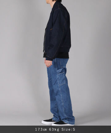 11oz Denim Smooth Painter Pants,MEDIUM INDIGO, large image number 10