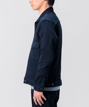 Sashiko Type2 Jacket,INDIGO, small image number 1