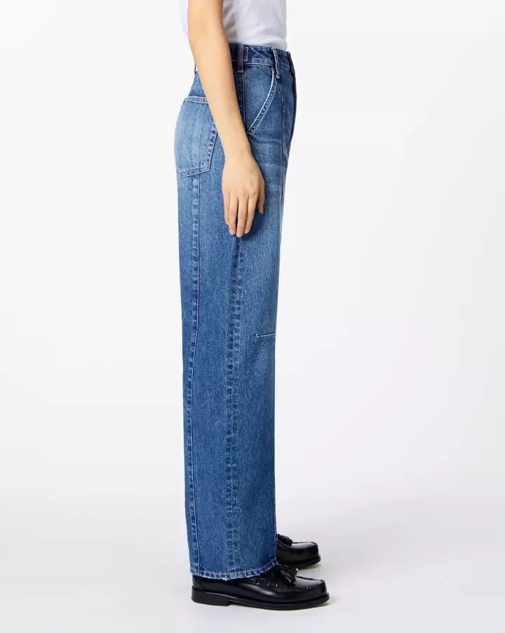 WOMEN | Panel Curve Jeans 11oz Medium Indigo