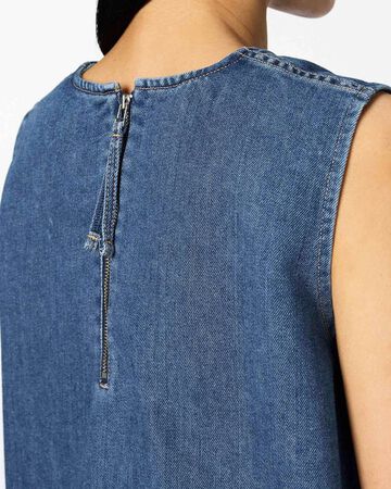 WOMEN | Light Denim NS shirt 9oz Medium Indigo,MEDIUM INDIGO, large image number 4