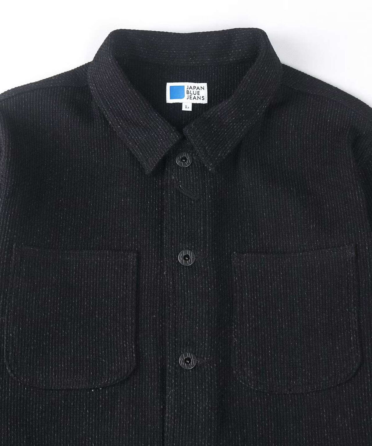 Sashiko Black Coverall Jacket,BLACK, large image number 7