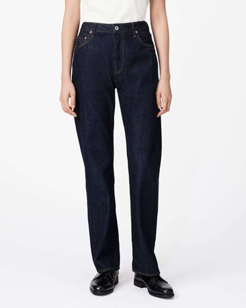 Selvedge Slim Straight Jeans 12oz,INDIGO, small image number 0