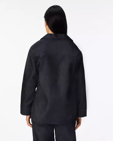 WOMEN | Light Denim Skipper Shirt 7oz Rigid,RIGID, large image number 2