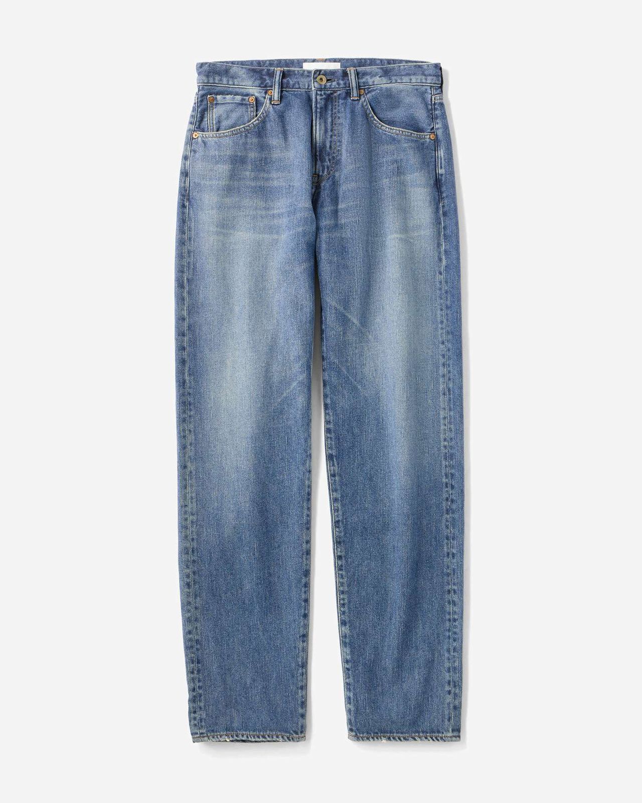 Smooth Wide Jeans 9oz Medium Indigo,MEDIUM INDIGO, large image number 3