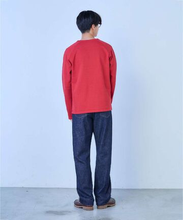 J504 12.5oz Africa Cotton Loose Selvedge Jeans,INDIGO, large image number 10