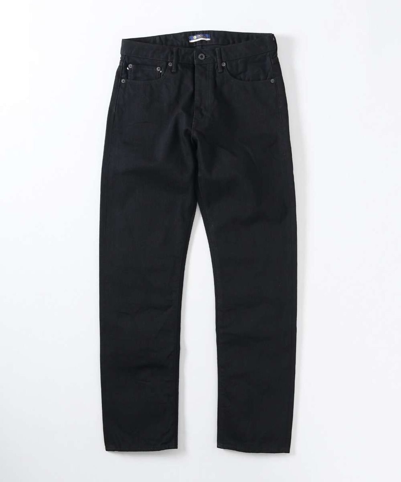 J414 14oz Black Classic Straight Selvedge Jeans,BLACK, large image number 5