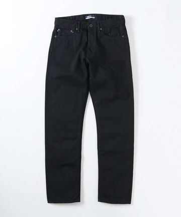 J414 14oz Black Classic Straight Selvedge Jeans,BLACK, small image number 5