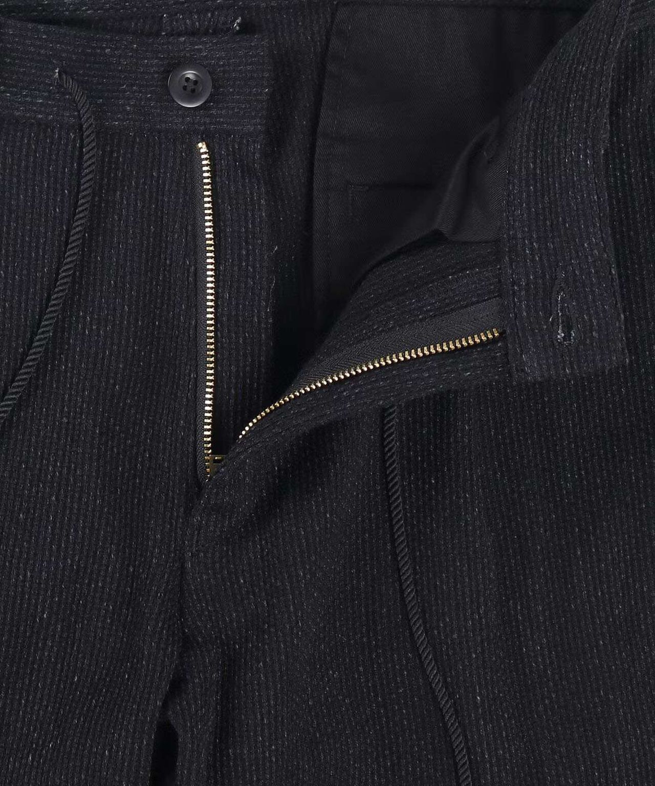 Sashiko Black Easy Tapered Pants,BLACK, large image number 8