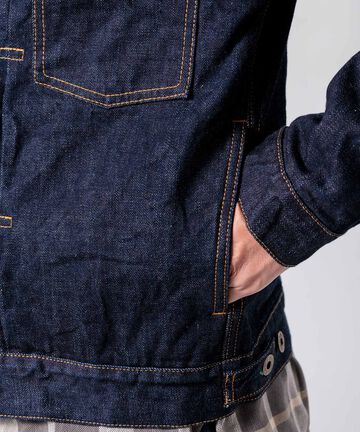 14.8oz Type 2 Denim Jacket,INDIGO, small image number 8