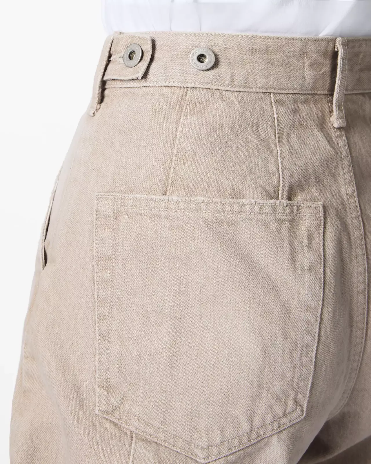 WOMEN | Panel Curve Jeans 13.5oz Beige,BEIGE, large image number 4