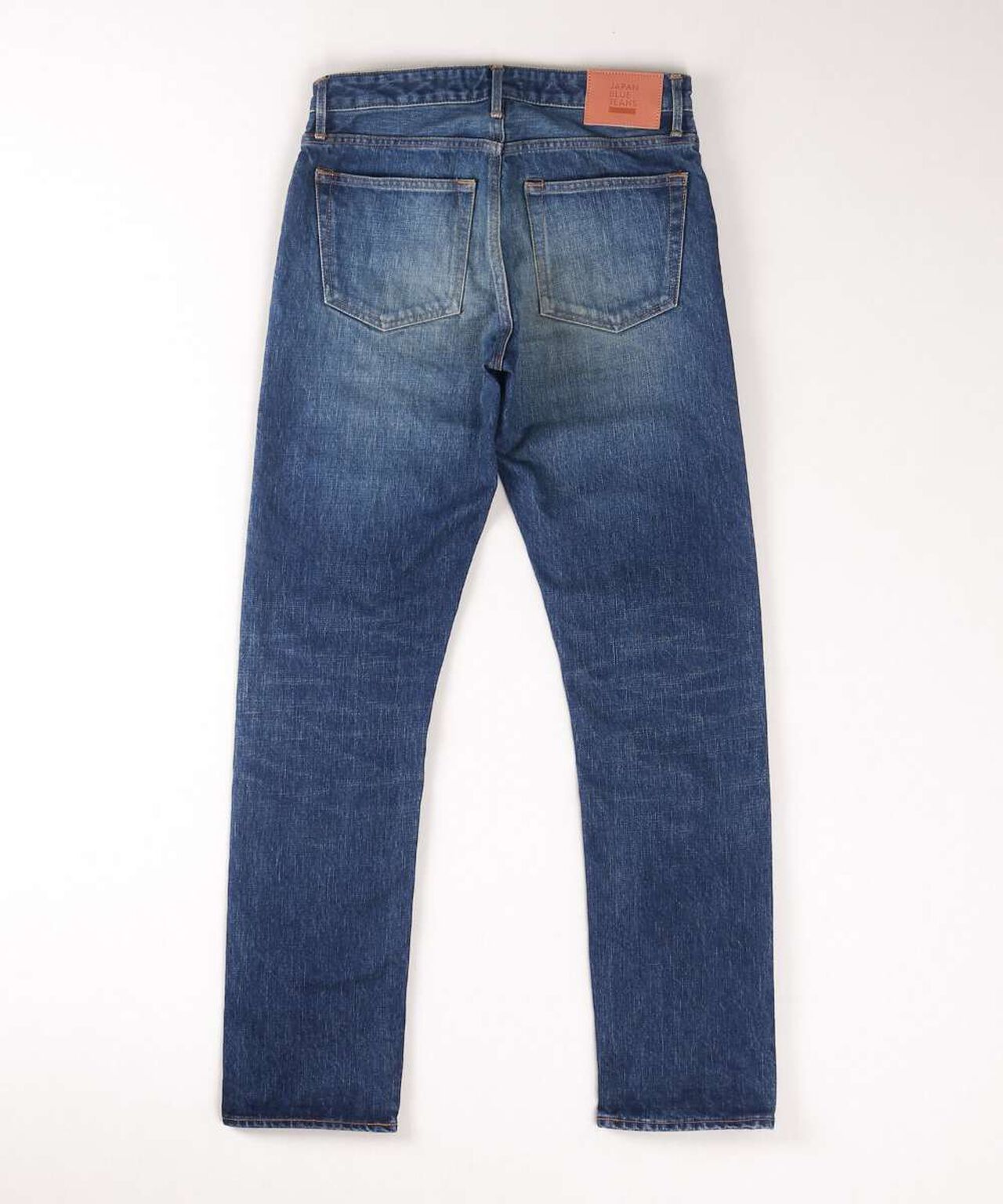 J301(D01) 14.8oz US Cotton Straight Selvedge Jeans (Aging Wash)-DID-32,DARK INDIGO, large image number 6