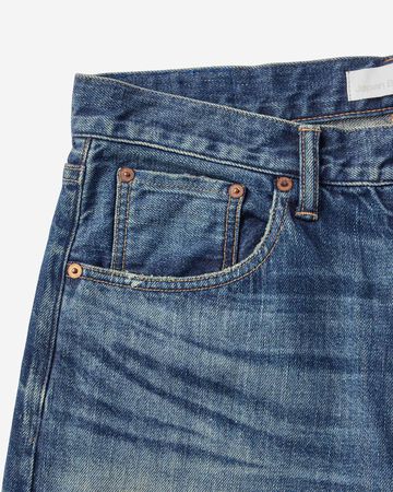 Vintage Straight Jeans 12oz Medium Indigo,MEDIUM INDIGO, small image number 10