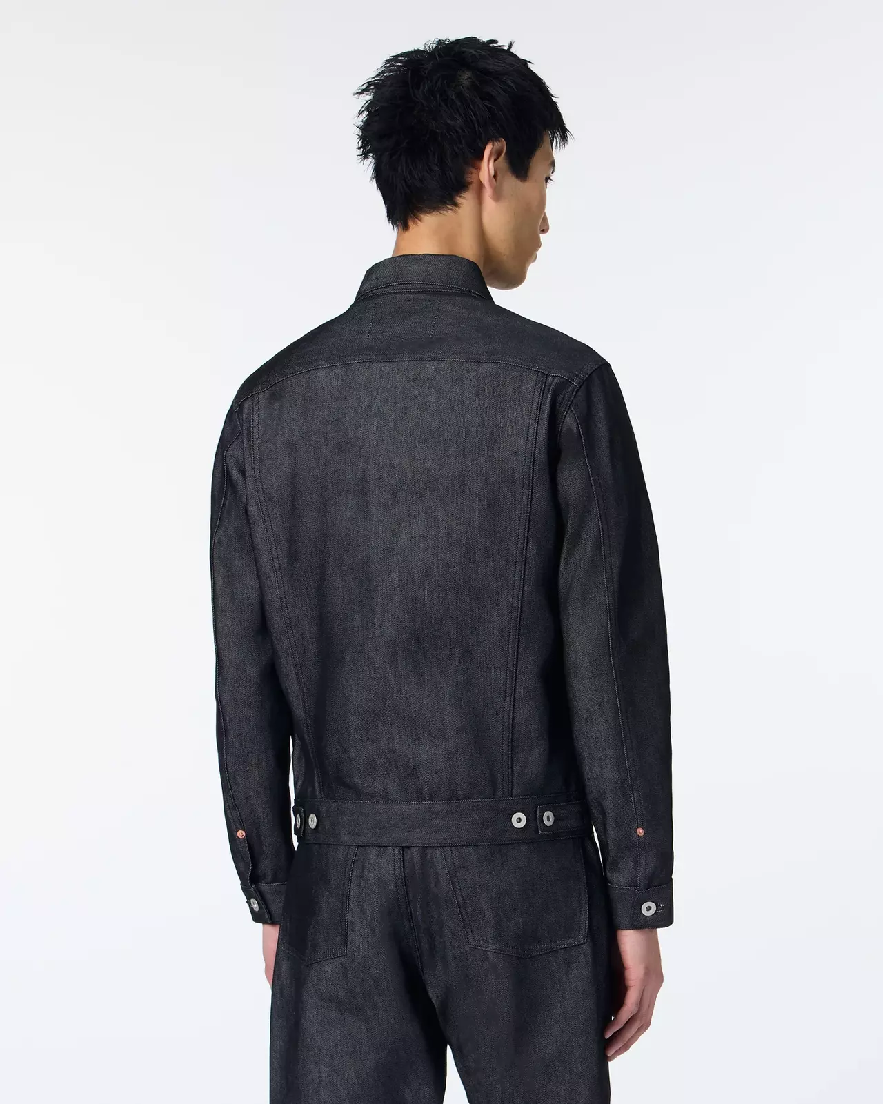 MEN | Light Type 3 Denim Jacket 9oz Black,BLACK, large image number 2