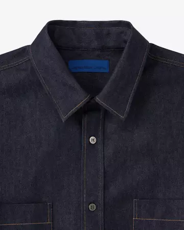 MEN | Light Denim Relax Shirt 7oz Rigid,RIGID, large image number 7