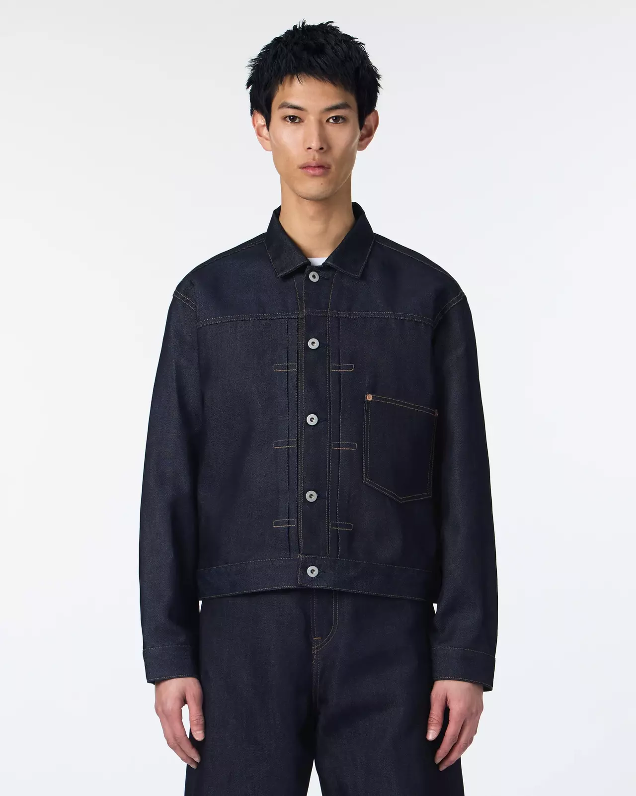 MEN | Light Type 1 Denim Jacket 9oz Rigid,RIGID, large image number 0