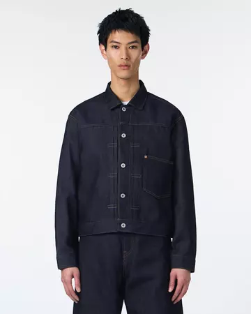 MEN | Light Type 1 Denim Jacket 9oz Rigid,RIGID, large image number 0