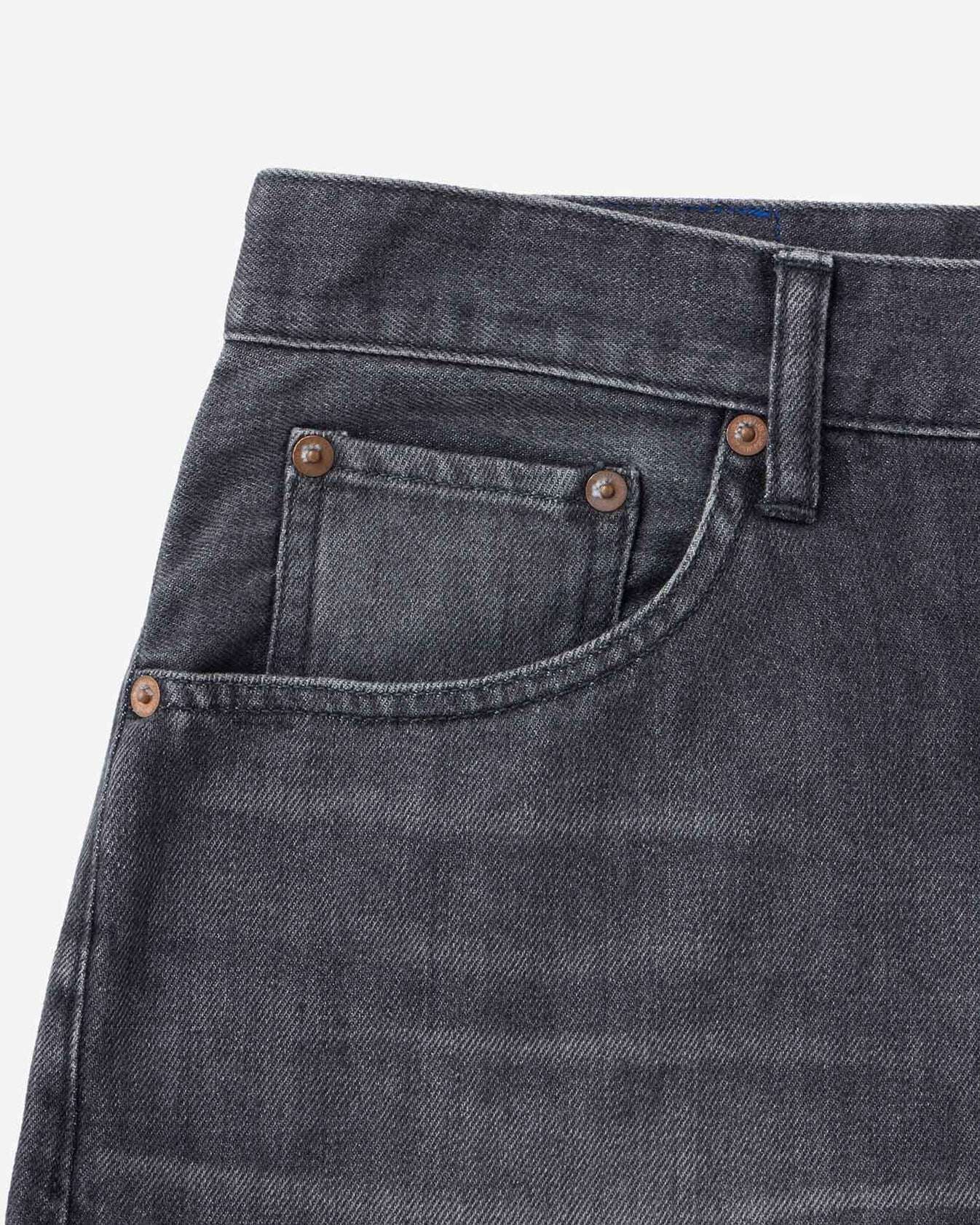 MEN | Light Straight Jeans 9oz Washed Black