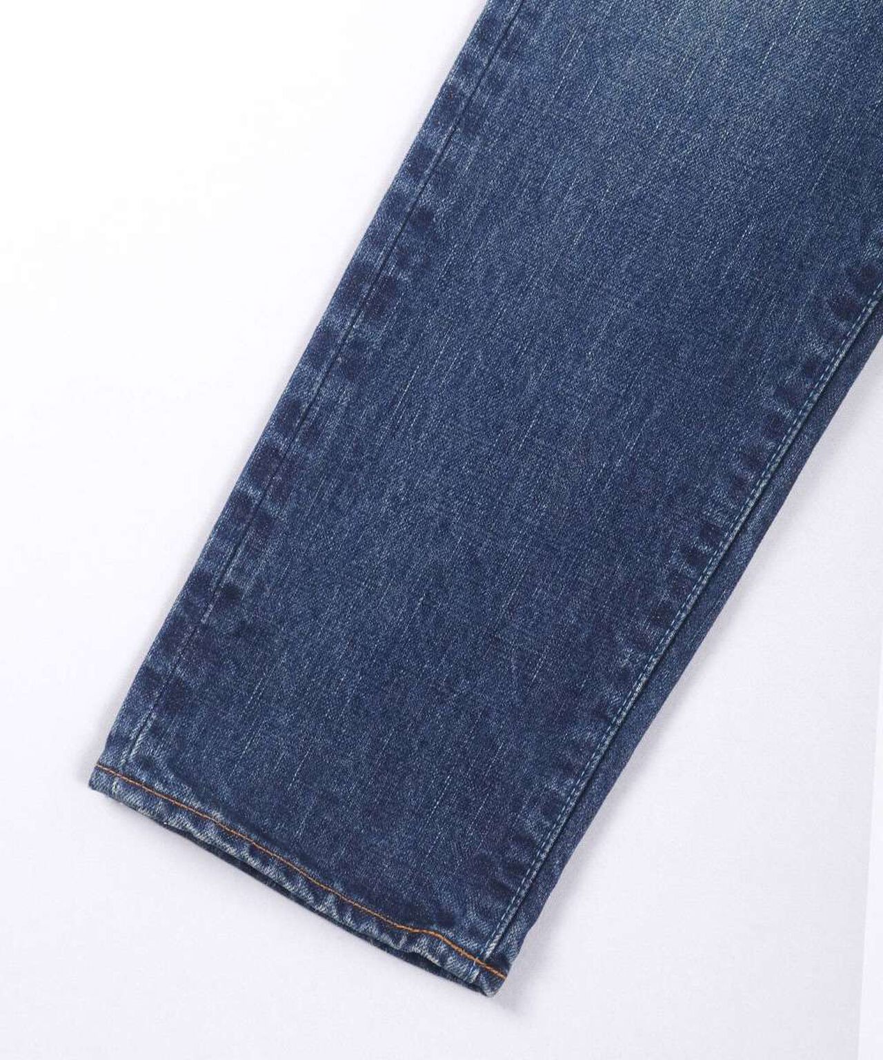 J301(D01) 14.8oz US Cotton Straight Selvedge Jeans (Aging Wash)-DID-32,DARK INDIGO, large image number 11