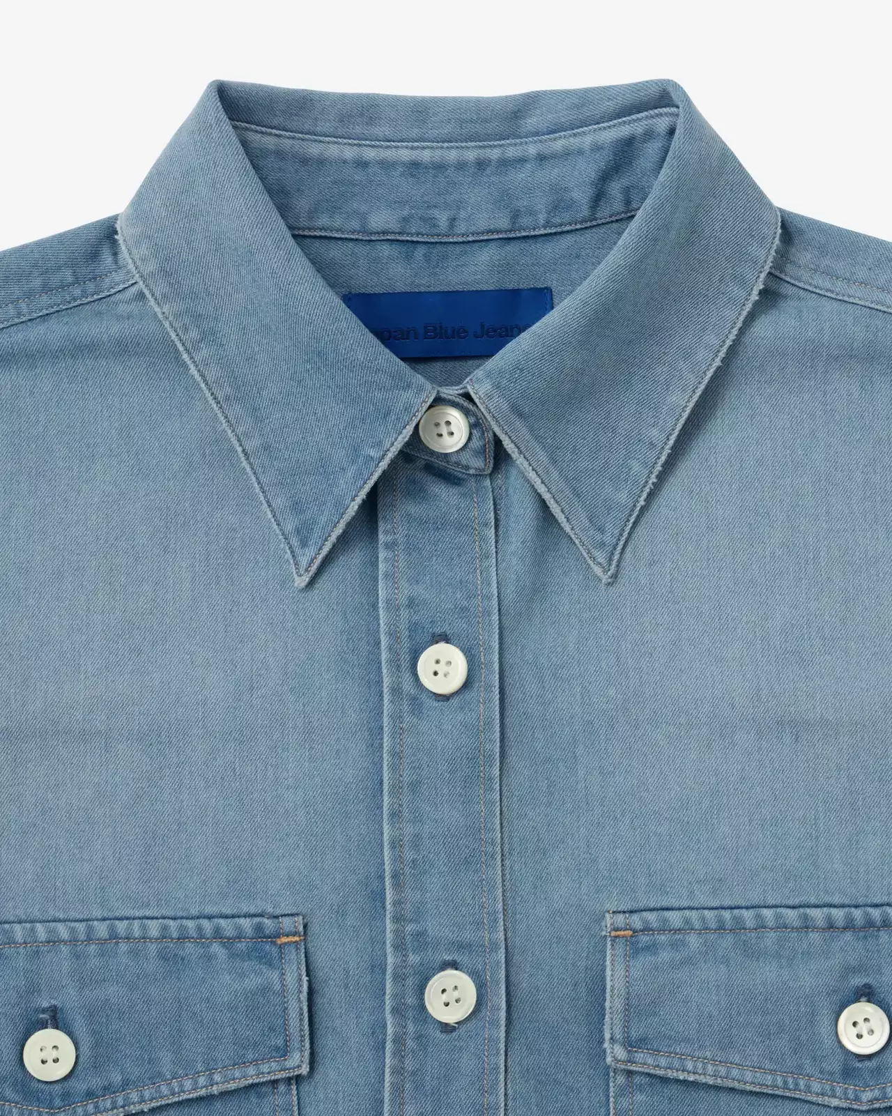 WOMEN | Light Denim Work Shirt 7oz Medium Indigo,MEDIUM INDIGO, large image number 7