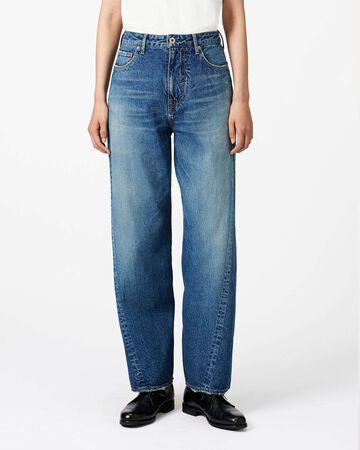 Skew Straight Jeans 11oz Medium Indigo,MEDIUM INDIGO, small image number 0