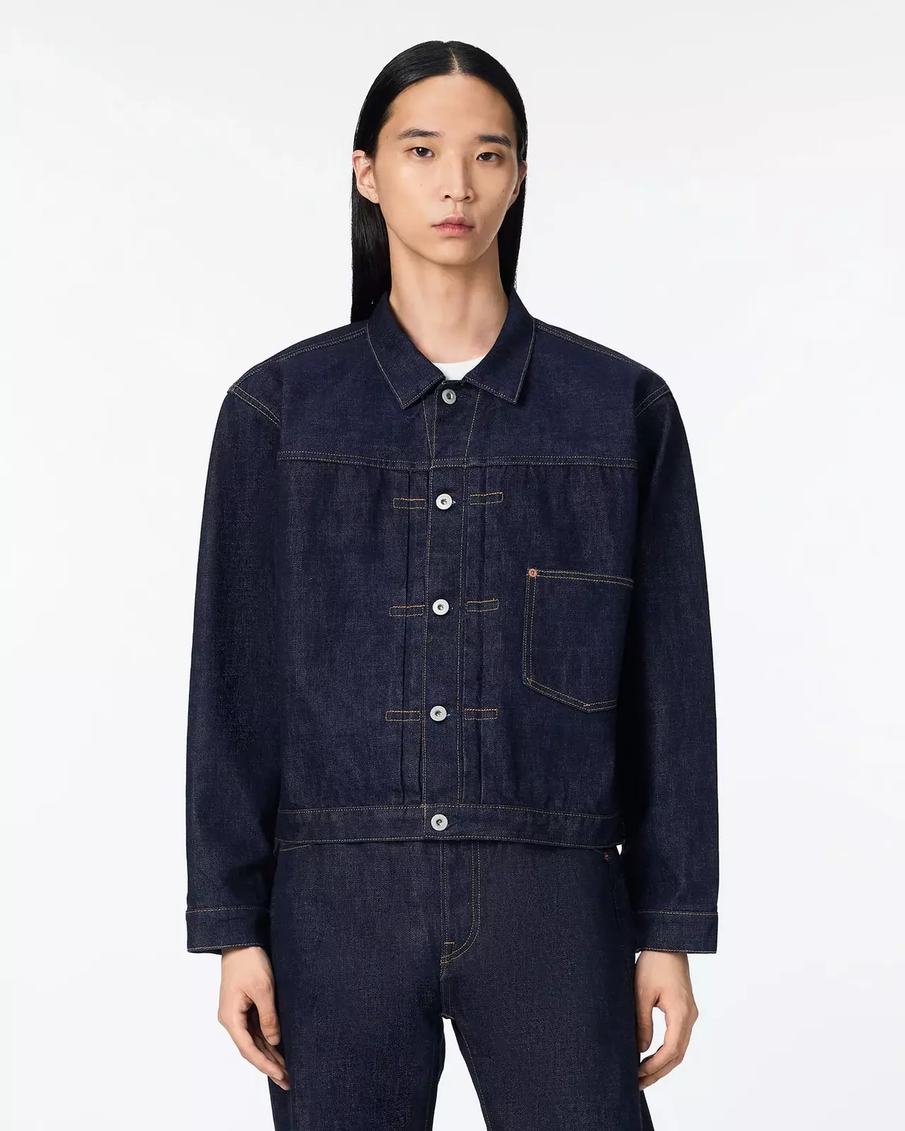 MEN | Selvedge Type 1 Denim Jacket 16oz,INDIGO, large image number 0