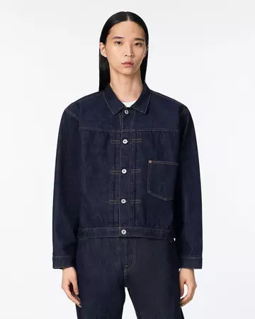 MEN | Selvedge Type 1 Denim Jacket 16oz,INDIGO, large image number 0