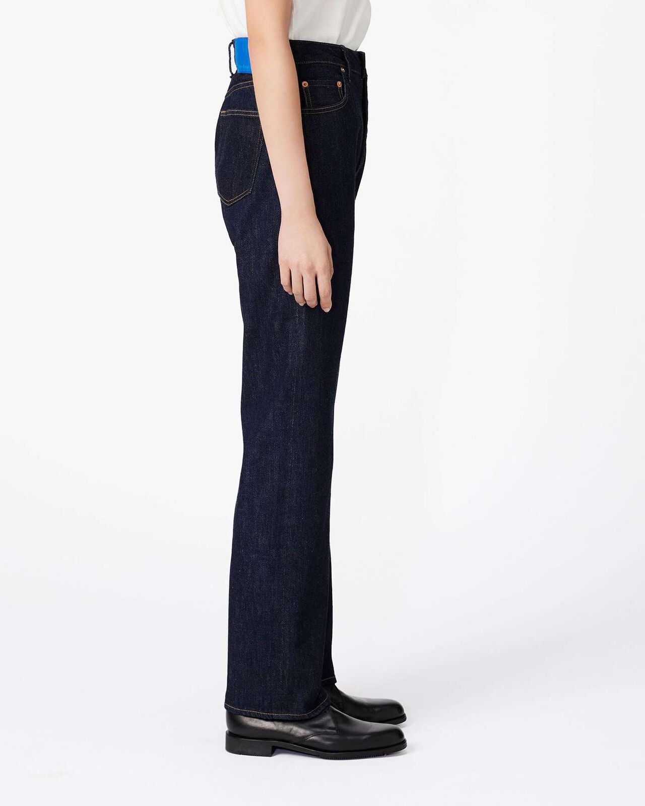 Selvedge Slim Straight Jeans 12oz,INDIGO, large image number 1