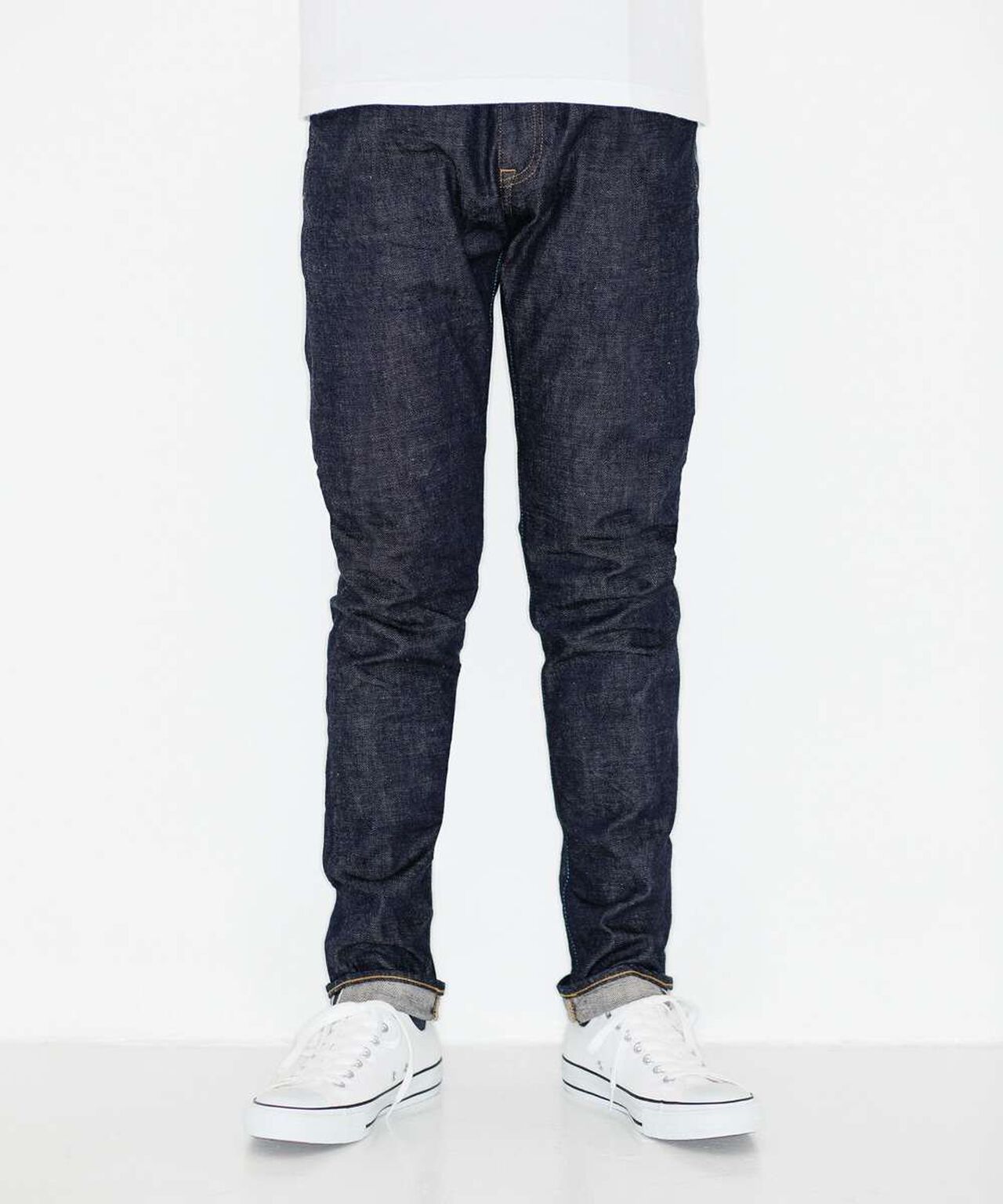 J201 CIRCLE Tapered 14.8oz American Cotton Vintage Selvedge Jeans,INDIGO, large image number 0