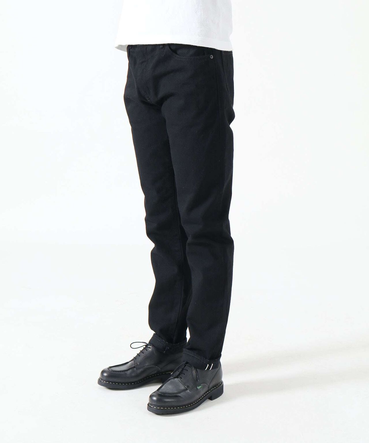 J314 14oz Black Straight Selvedge Jeans,BLACK, large image number 1