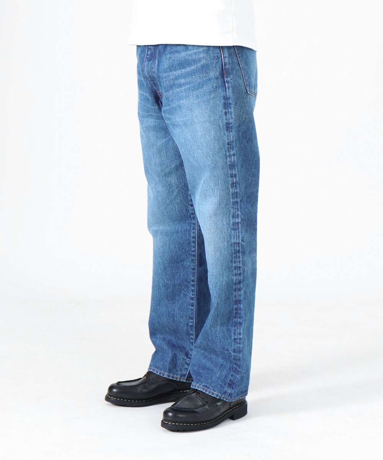 J501_MID 14.8oz Loose Selvedge Jeans (Aging Wash),MEDIUM INDIGO, large image number 1