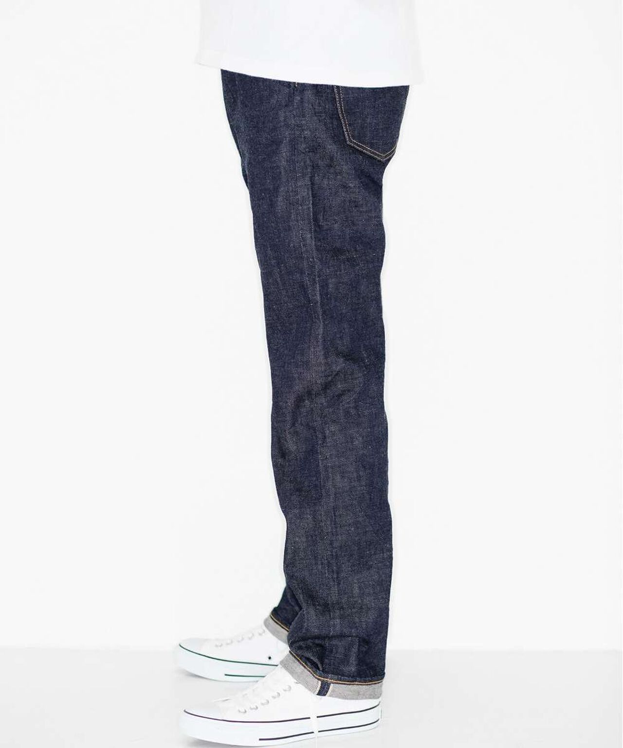 J401 CIRCLE Classic Straight 14.8oz American Cotton Vintage Selvedge Jeans,INDIGO, large image number 1