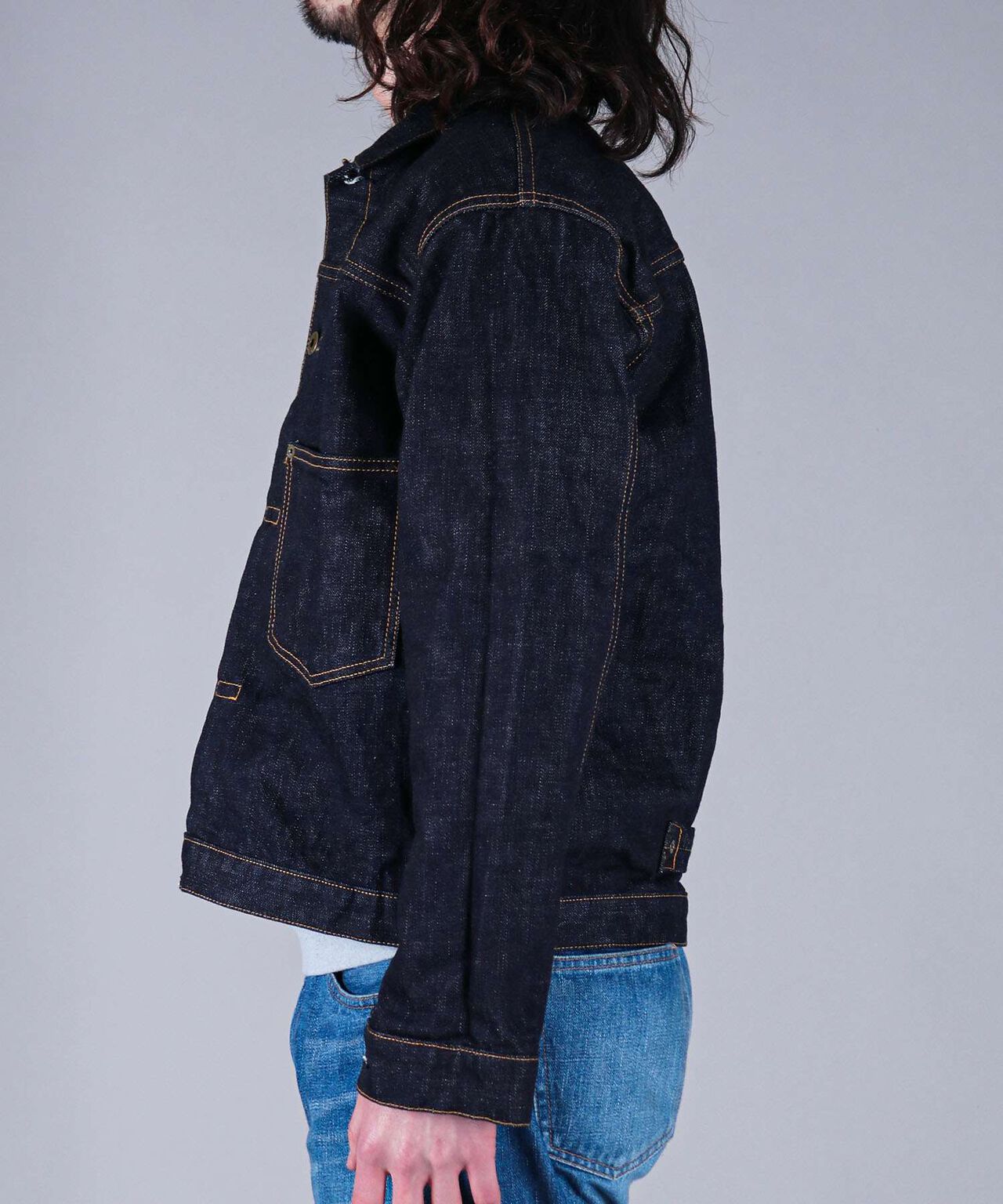 14.8oz Classic Denim Jacket,INDIGO, large image number 1