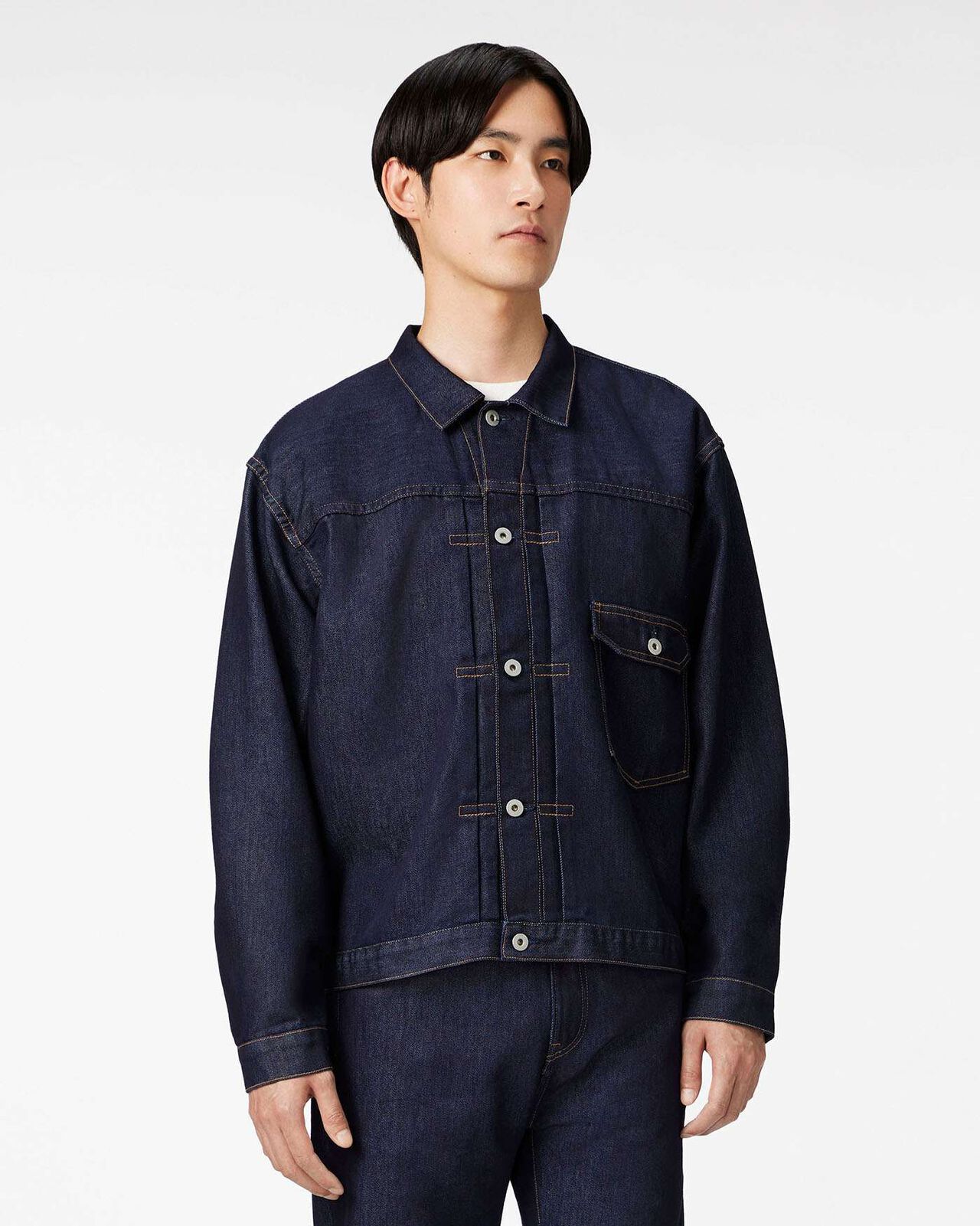 MEN | Light Type 1 Denim Jacket 9oz,INDIGO, large image number 1