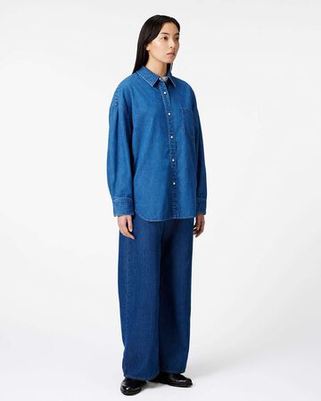Light Denim Shirt 7oz,MEDIUM INDIGO, small image number 3
