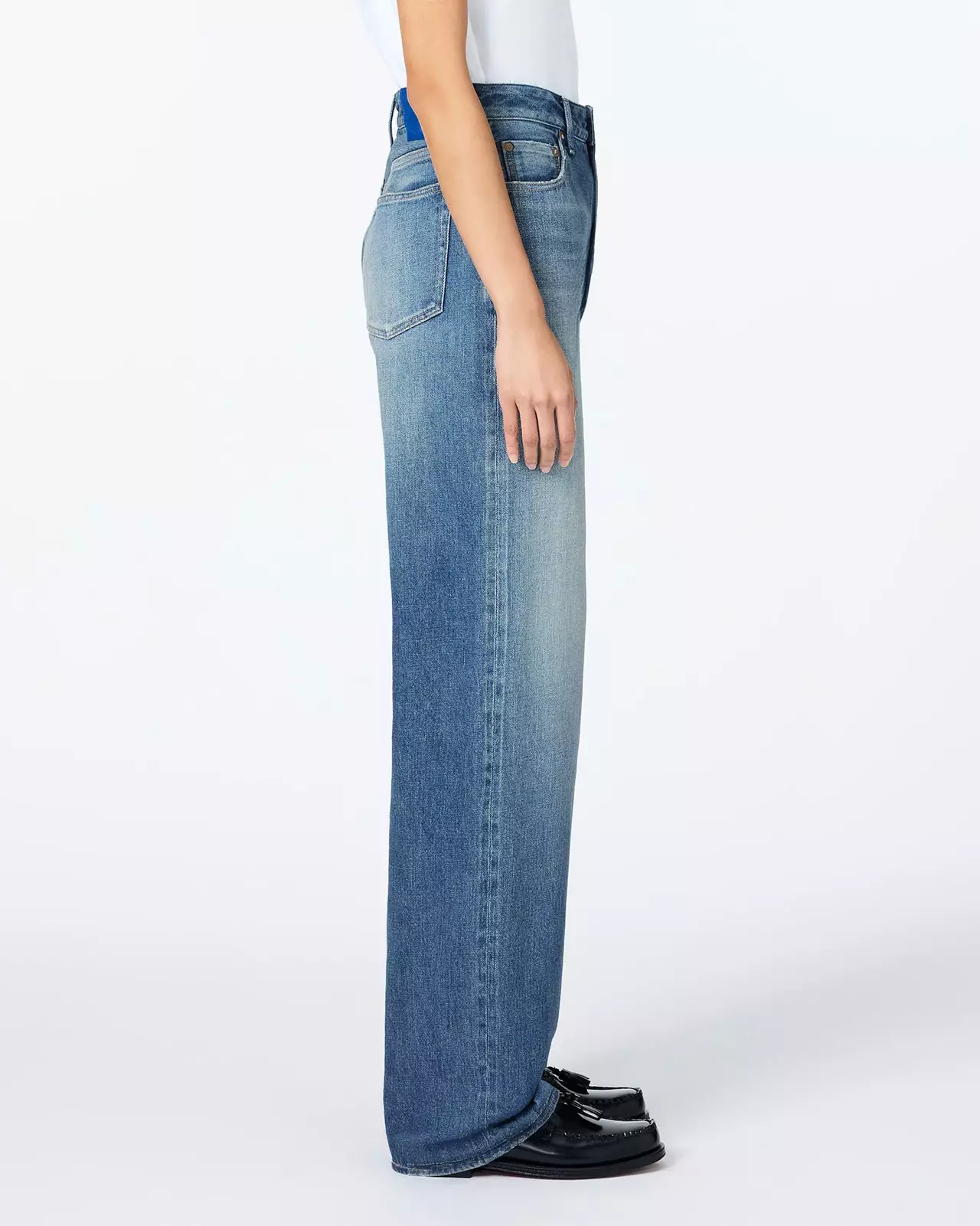 WOMEN | Selvedge Straight Jeans 12oz Medium Indigo,MEDIUM INDIGO, large image number 1