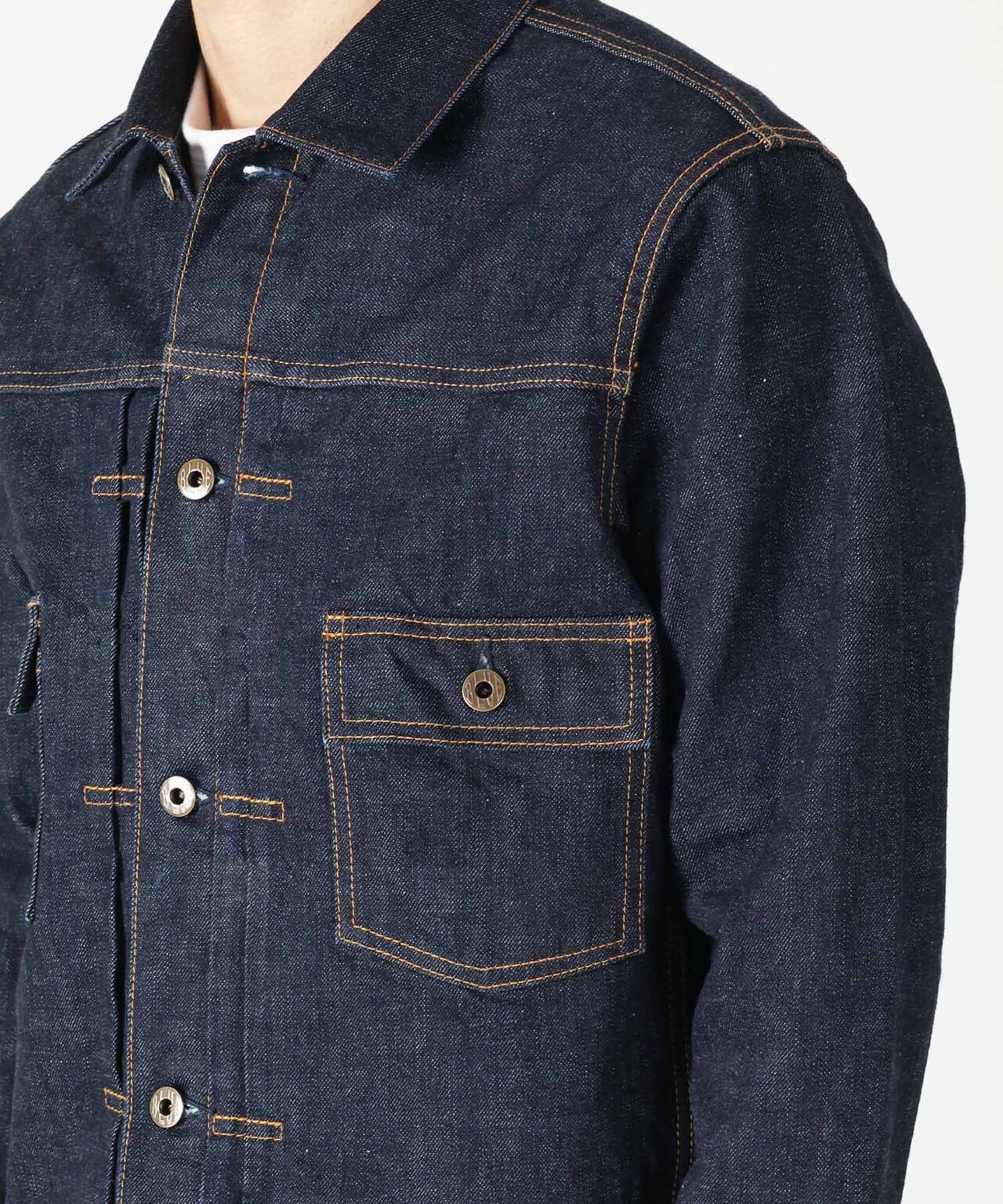 14.8oz Type 2 Denim Jacket,INDIGO, large image number 4