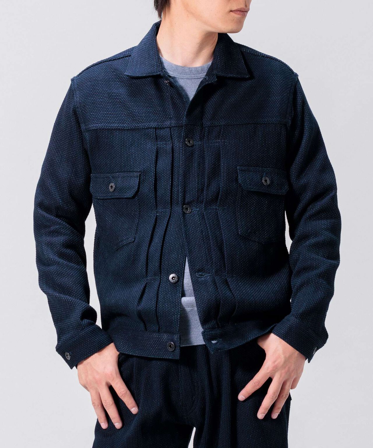 Sashiko Type2 Jacket,INDIGO, large image number 3